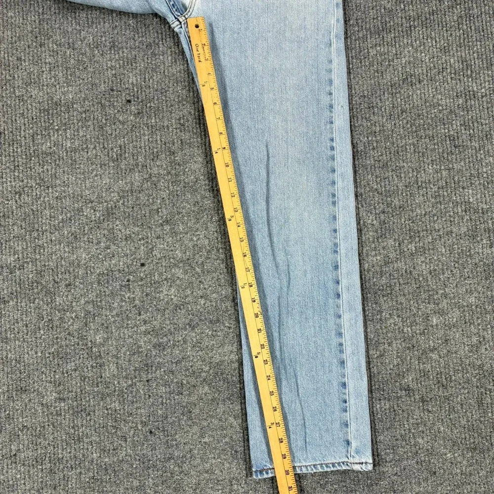 Levis 505 Mens Jeans Size 30x32 Light Wash Denim Regular Fit Taper Low Rise